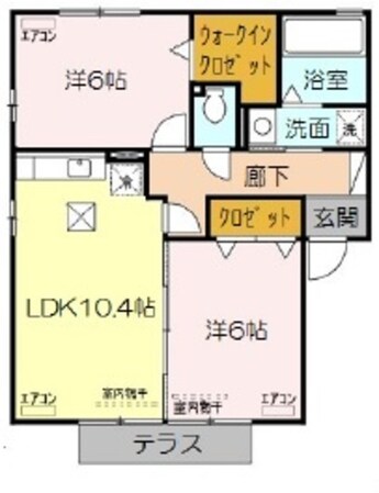 オーククレストVの物件間取画像